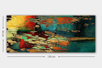 Canvasbilde YTY Abstract & Fractals Flerfarget - 120x50 cm - Interiør - Maleri & posters - Lerretsbilder