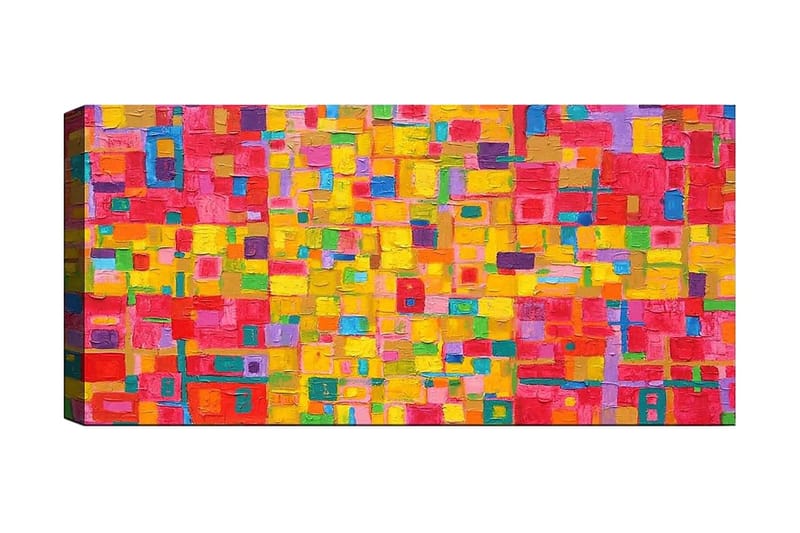 Canvasbilde YTY Abstract & Fractals Flerfarget - 120x50 cm - Interiør - Maleri & posters - Lerretsbilder