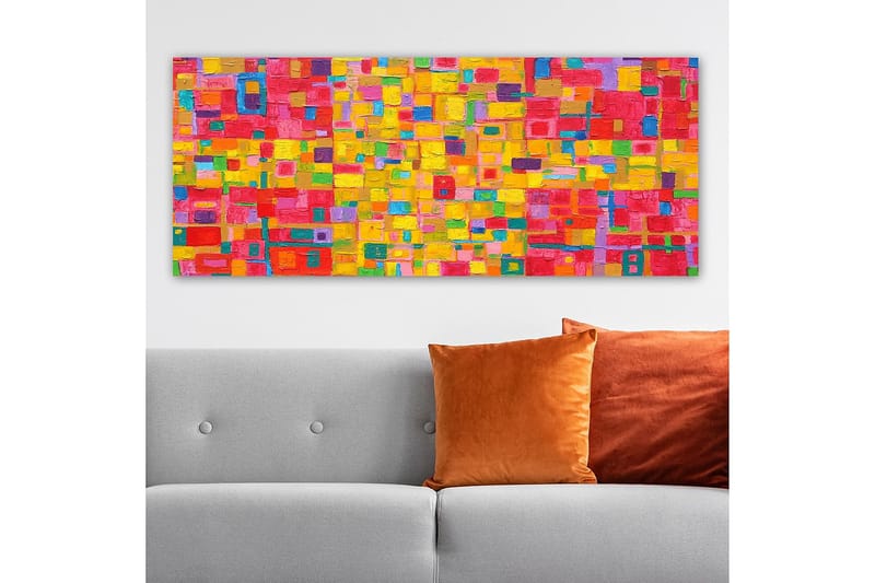 Canvasbilde YTY Abstract & Fractals Flerfarget - 120x50 cm - Interiør - Maleri & posters - Lerretsbilder