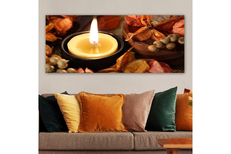Canvasbilde YTY Abstract & Fractals Flerfarget - 120x50 cm - Interiør - Maleri & posters - Lerretsbilder