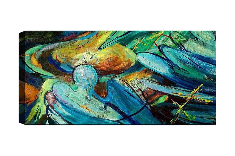 Canvasbilde YTY Abstract & Fractals Flerfarget - 120x50 cm - Interiør - Maleri & posters - Lerretsbilder