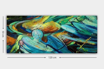 Canvasbilde YTY Abstract & Fractals Flerfarget - 120x50 cm - Interiør - Maleri & posters - Lerretsbilder