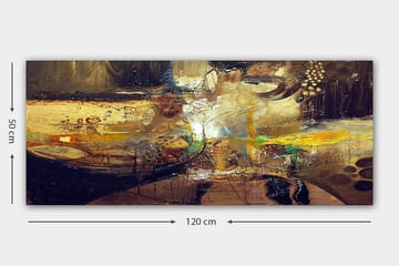 Canvasbilde YTY Abstract & Fractals Flerfarget - 120x50 cm - Interiør - Maleri & posters - Lerretsbilder