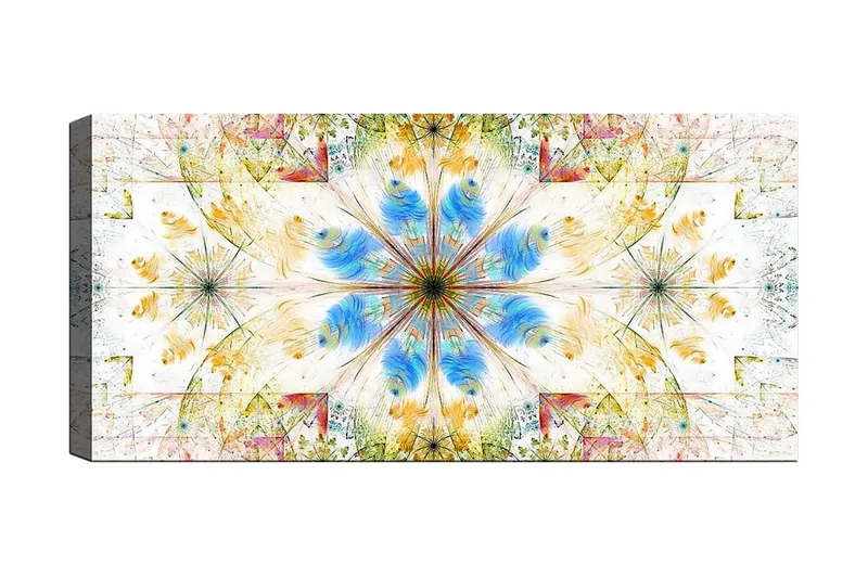 Canvasbilde YTY Abstract & Fractals Flerfarget, 120x50 cm