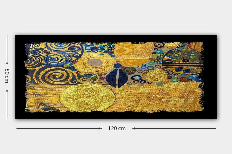 Canvasbilde YTY Abstract & Fractals Flerfarget - 120x50 cm - Interiør - Maleri & posters - Lerretsbilder