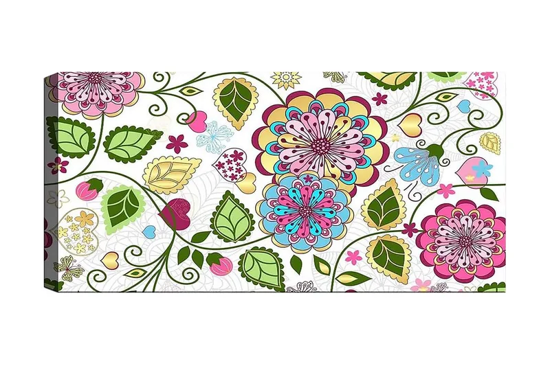 Canvasbilde YTY Abstract & Fractals Flerfarget, 120x50 cm