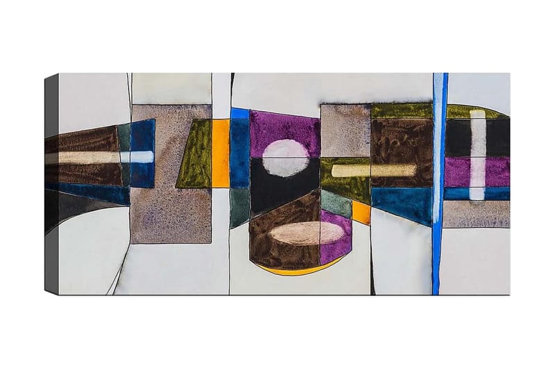 Canvasbilde YTY Abstract & Fractals Flerfarget - 120x50 cm - Interiør - Maleri & posters - Lerretsbilder