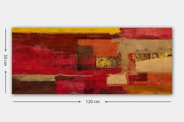Canvasbilde YTY Abstract & Fractals Flerfarget - 120x50 cm - Interiør - Maleri & posters - Lerretsbilder