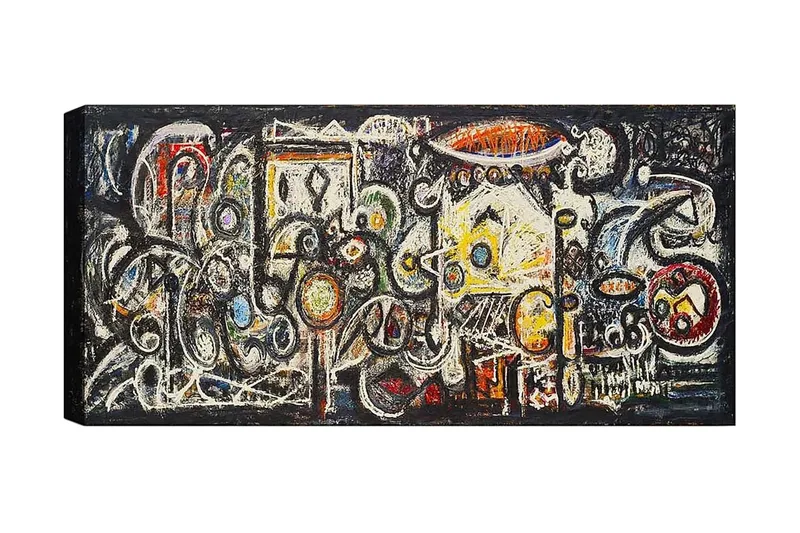 Canvasbilde YTY Abstract & Fractals Flerfarget, 120x50 cm