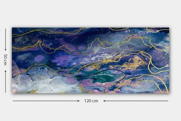 Canvasbilde YTY Abstract & Fractals Flerfarget - 120x50 cm - Interiør - Maleri & posters - Lerretsbilder