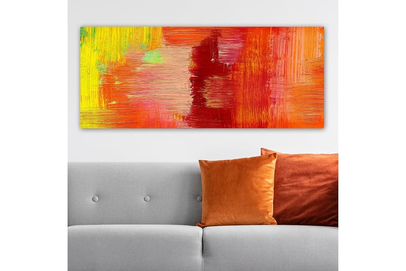 Canvasbilde YTY Abstract & Fractals Flerfarget - 120x50 cm - Interiør - Maleri & posters - Lerretsbilder