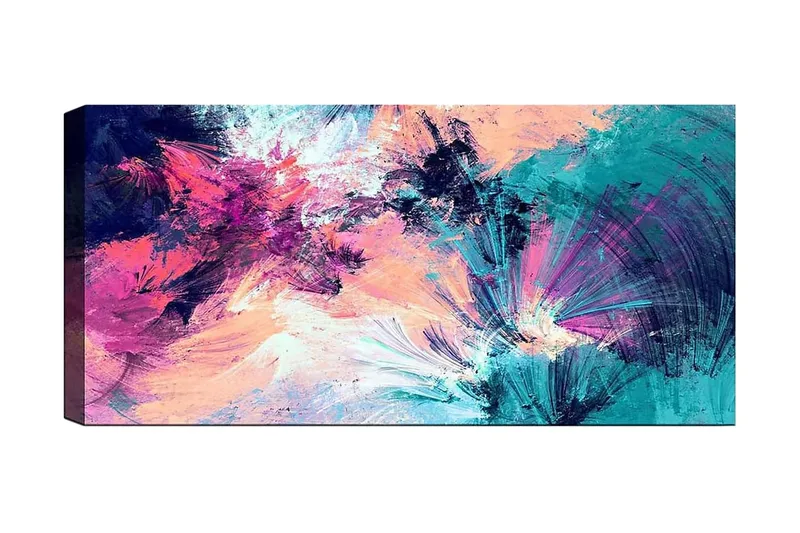 Canvasbilde YTY Abstract & Fractals Flerfarget, 120x50 cm