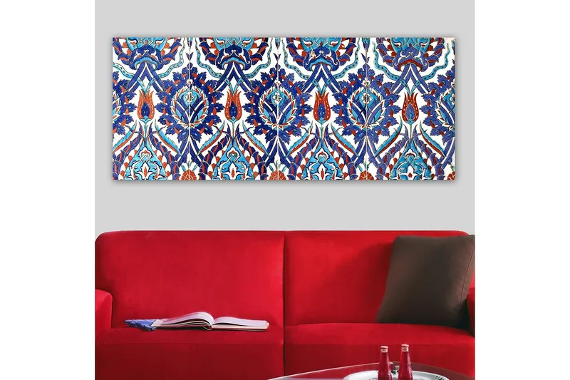 Canvasbilde YTY Abstract & Fractals Flerfarget - 120x50 cm - Interiør - Maleri & posters - Lerretsbilder