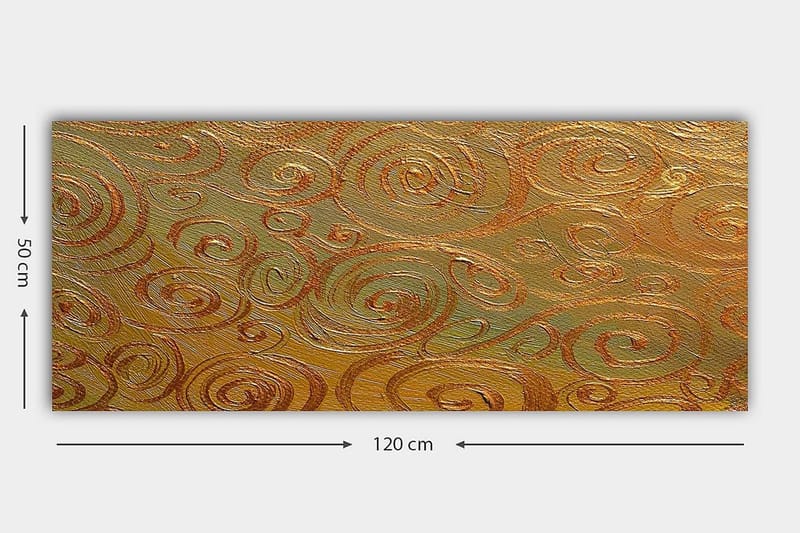 Canvasbilde YTY Abstract & Fractals Flerfarget - 120x50 cm - Interiør - Maleri & posters - Lerretsbilder