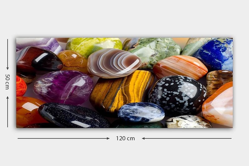 Canvasbilde YTY Abstract & Fractals Flerfarget - 120x50 cm - Interiør - Maleri & posters - Lerretsbilder