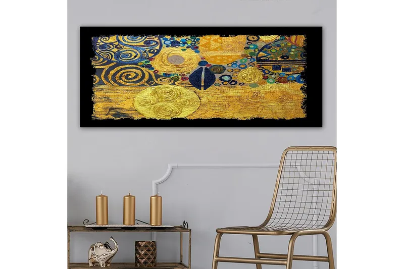 Canvasbilde YTY Abstract & Fractals Flerfarget - 120x50 cm - Interiør - Maleri & posters - Lerretsbilder