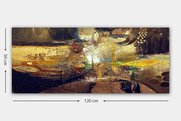 Canvasbilde YTY Abstract & Fractals Flerfarget - 120x50 cm - Interiør - Maleri & posters - Lerretsbilder