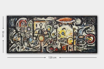 Canvasbilde YTY Abstract & Fractals Flerfarget - 120x50 cm - Interiør - Maleri & posters - Lerretsbilder