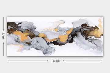Canvasbilde YTY Abstract & Fractals Flerfarget - 120x50 cm - Interiør - Maleri & posters - Lerretsbilder
