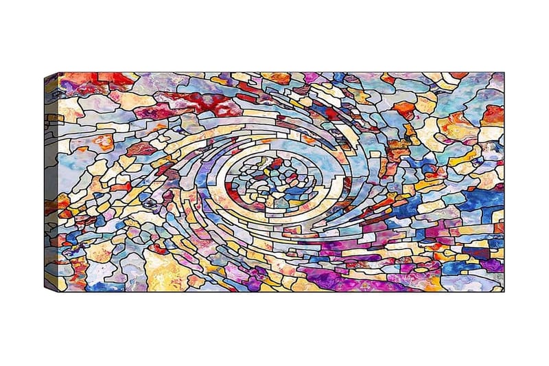 Canvasbilde YTY Abstract & Fractals Flerfarget, 120x50 cm