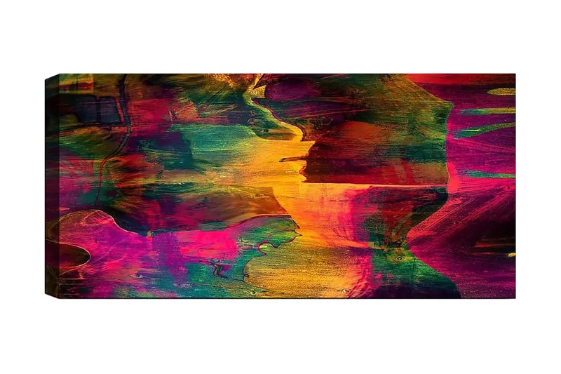 Canvasbilde YTY Abstract & Fractals Flerfarget, 120x50 cm