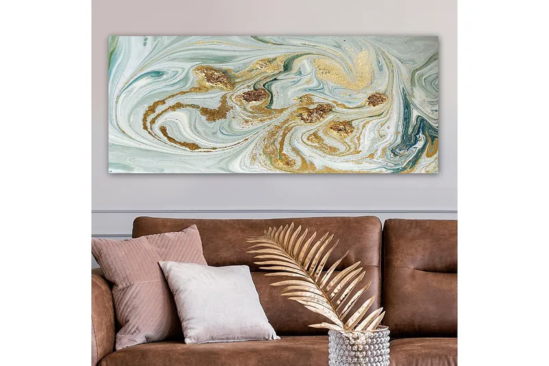 Canvasbilde YTY Abstract & Fractals Flerfarget - 120x50 cm - Interiør - Maleri & posters - Lerretsbilder