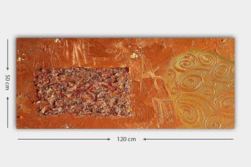 Canvasbilde YTY Abstract & Fractals Flerfarget - 120x50 cm - Interiør - Maleri & posters - Lerretsbilder