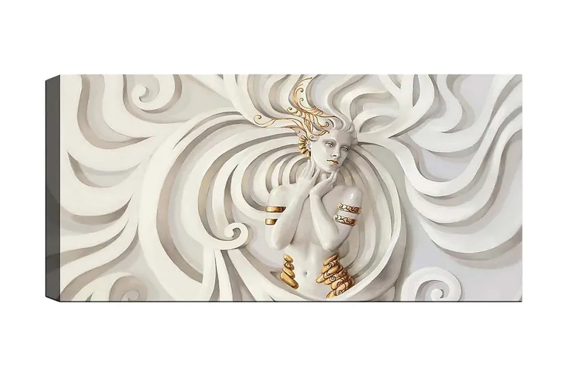 Canvasbilde YTY Abstract & Fractals Flerfarget, 120x50 cm