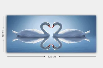 Canvasbilde YTY Abstract & Fractals Flerfarget - 120x50 cm - Interiør - Maleri & posters - Lerretsbilder