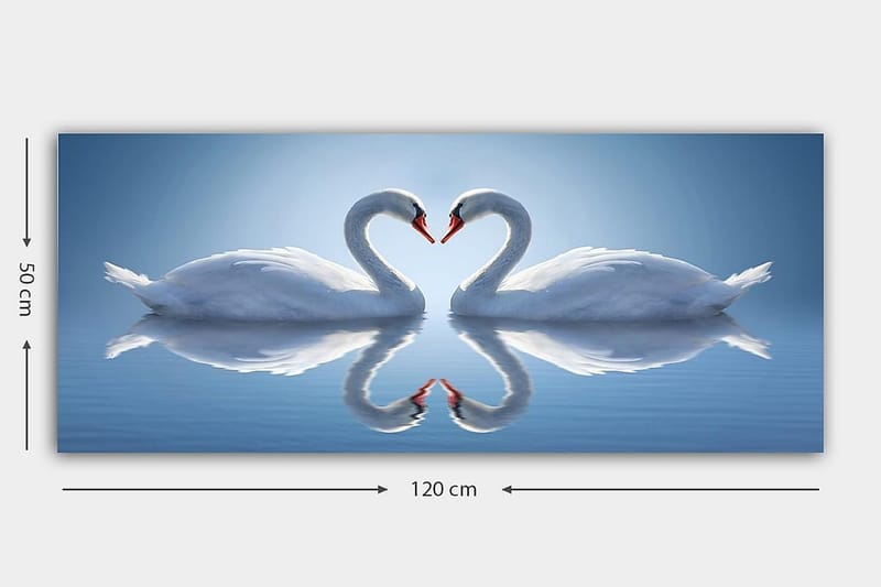 Canvasbilde YTY Abstract & Fractals Flerfarget - 120x50 cm - Interiør - Maleri & posters - Lerretsbilder