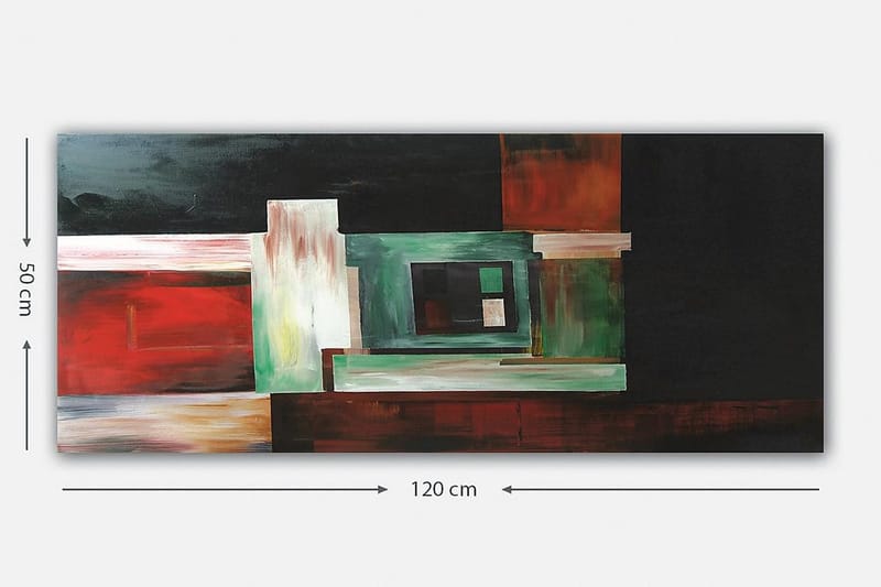 Canvasbilde YTY Abstract & Fractals Flerfarget - 120x50 cm - Interiør - Maleri & posters - Lerretsbilder