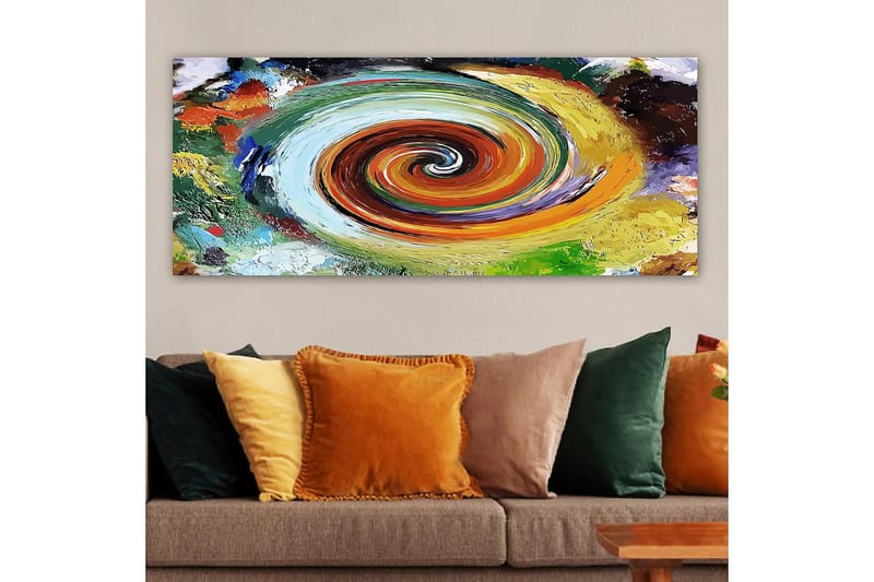 Canvasbilde YTY Abstract & Fractals Flerfarget - 120x50 cm - Interiør - Maleri & posters - Lerretsbilder