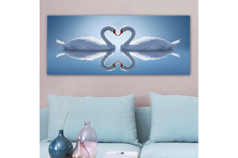 Canvasbilde YTY Abstract & Fractals Flerfarget - 120x50 cm - Interiør - Maleri & posters - Lerretsbilder