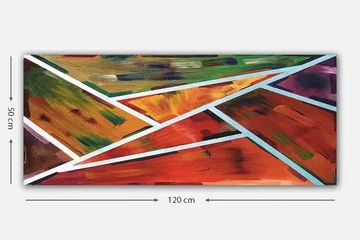 Canvasbilde YTY Abstract & Fractals Flerfarget - 120x50 cm - Interiør - Maleri & posters - Lerretsbilder