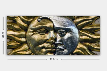 Canvasbilde YTY Abstract & Fractals Flerfarget - 120x50 cm - Interiør - Maleri & posters - Lerretsbilder