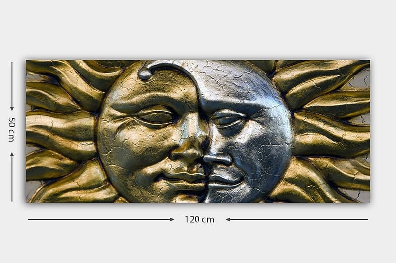 Canvasbilde YTY Abstract & Fractals Flerfarget - 120x50 cm - Interiør - Maleri & posters - Lerretsbilder