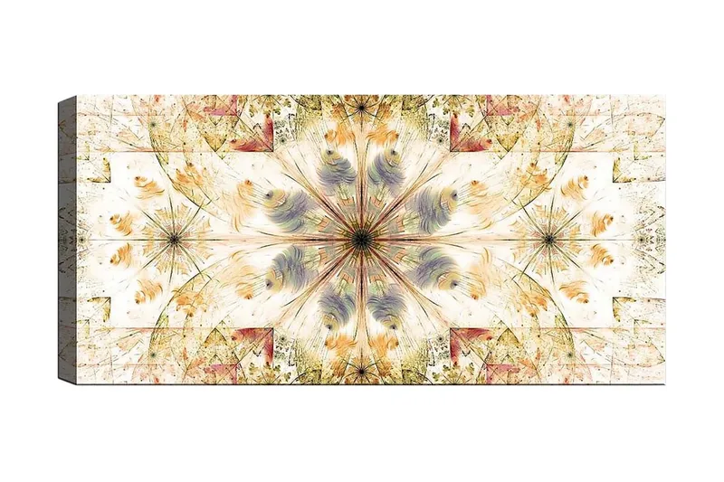 Canvasbilde YTY Abstract & Fractals Flerfarget, 120x50 cm