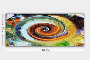 Canvasbilde YTY Abstract & Fractals Flerfarget - 120x50 cm - Interiør - Maleri & posters - Lerretsbilder