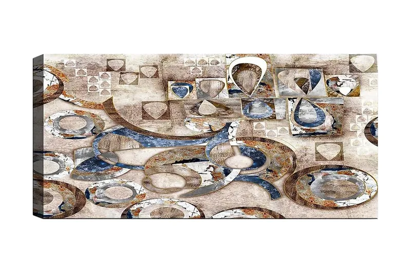 Canvasbilde YTY Abstract & Fractals Flerfarget, 120x50 cm