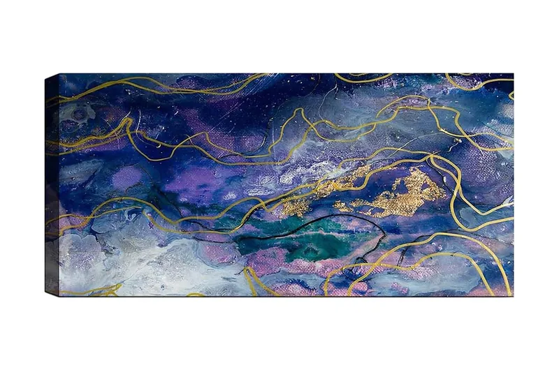 Canvasbilde YTY Abstract & Fractals Flerfarget, 120x50 cm