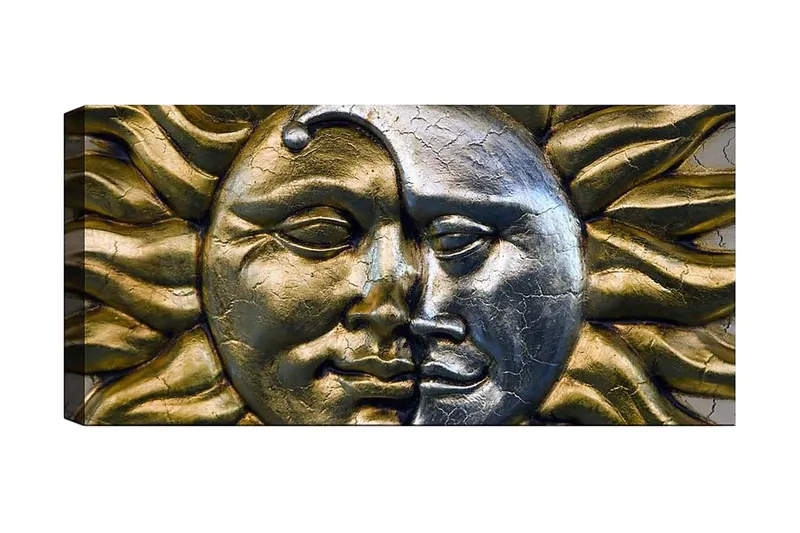 Canvasbilde YTY Abstract & Fractals Flerfarget - 120x50 cm - Interiør - Maleri & posters - Lerretsbilder