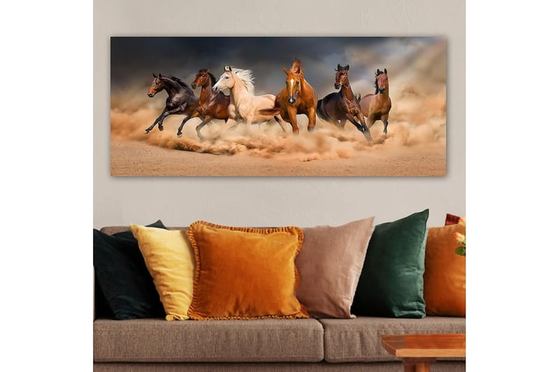 Canvasbilde YTY Animals Flerfarget - 120x50 cm - Interiør - Maleri & posters - Lerretsbilder