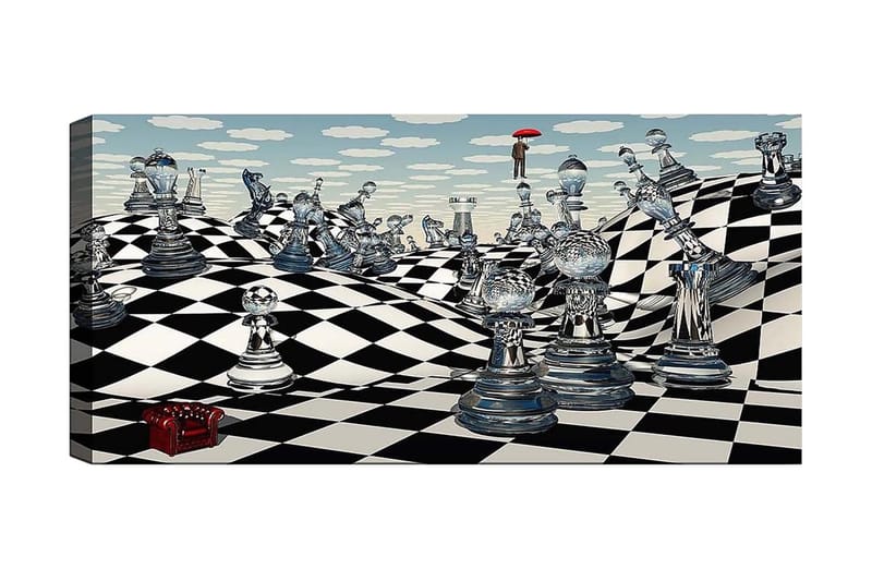 Canvasbilde YTY Animals Flerfarget - 120x50 cm - Interiør - Maleri & posters - Lerretsbilder