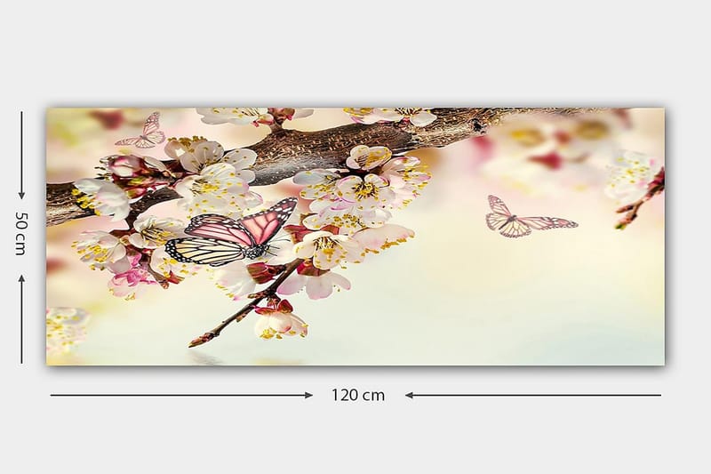 Canvasbilde YTY Animals Flerfarget - 120x50 cm - Interiør - Maleri & posters - Lerretsbilder