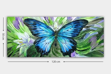 Canvasbilde YTY Animals Flerfarget - 120x50 cm - Interiør - Maleri & posters - Lerretsbilder