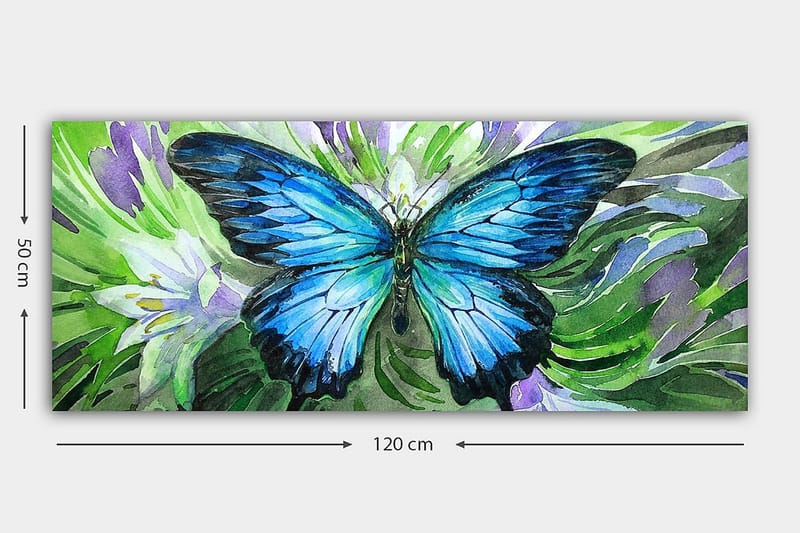 Canvasbilde YTY Animals Flerfarget - 120x50 cm - Interiør - Maleri & posters - Lerretsbilder
