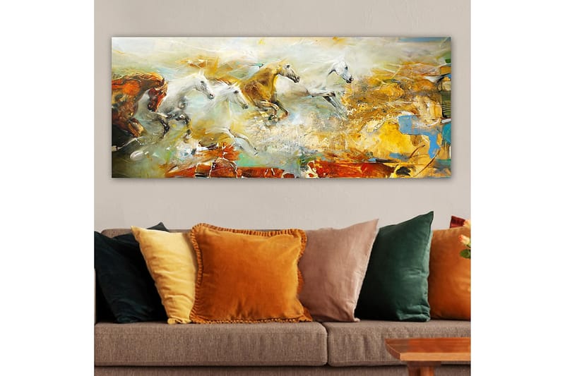 Canvasbilde YTY Animals Flerfarget - 120x50 cm - Interiør - Maleri & posters - Lerretsbilder