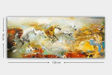 Canvasbilde YTY Animals Flerfarget - 120x50 cm - Interiør - Maleri & posters - Lerretsbilder