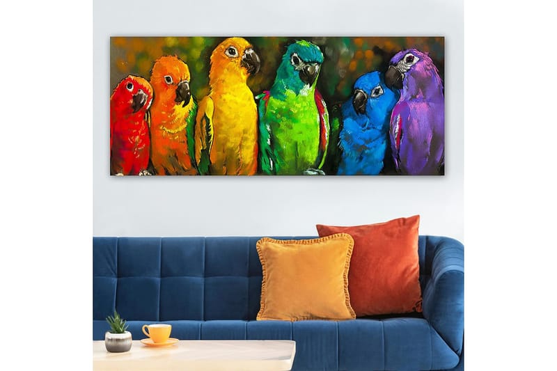 Canvasbilde YTY Animals Flerfarget - 120x50 cm - Interiør - Maleri & posters - Lerretsbilder
