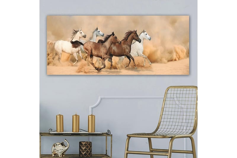 Canvasbilde YTY Animals Flerfarget - 120x50 cm - Interiør - Maleri & posters - Lerretsbilder